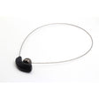 Atome Steel Cable Necklace, Cast Iron