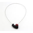 Atome Steel Cable Necklace, Plum