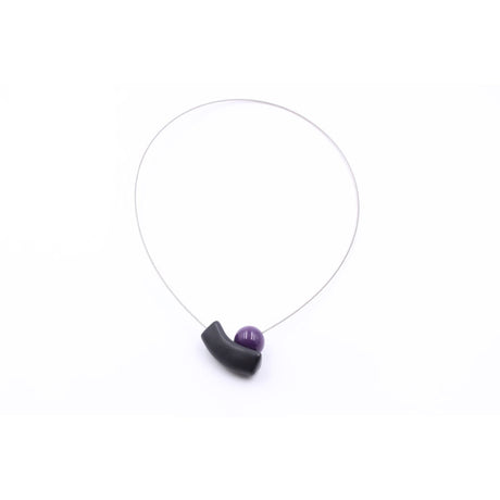 Atome Ceramic Necklace, Purple - Zouf.biz