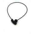 Atome PVC Necklace, Black