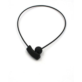 Atome PVC Necklace, Black