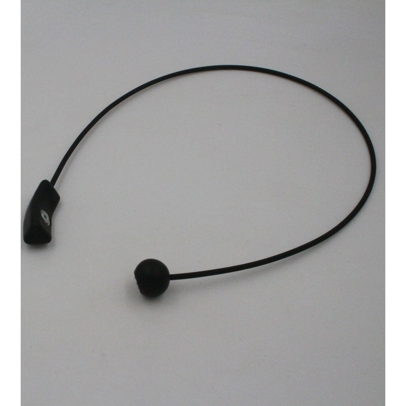 Atome PVC Necklace, Black