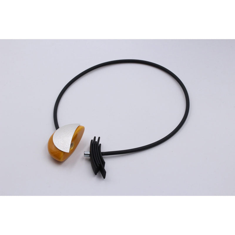 Big Bang PVC Necklace, Apricot - Zouf.biz