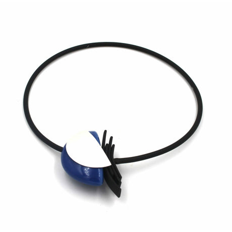 Big Bang PVC Necklace, Azure