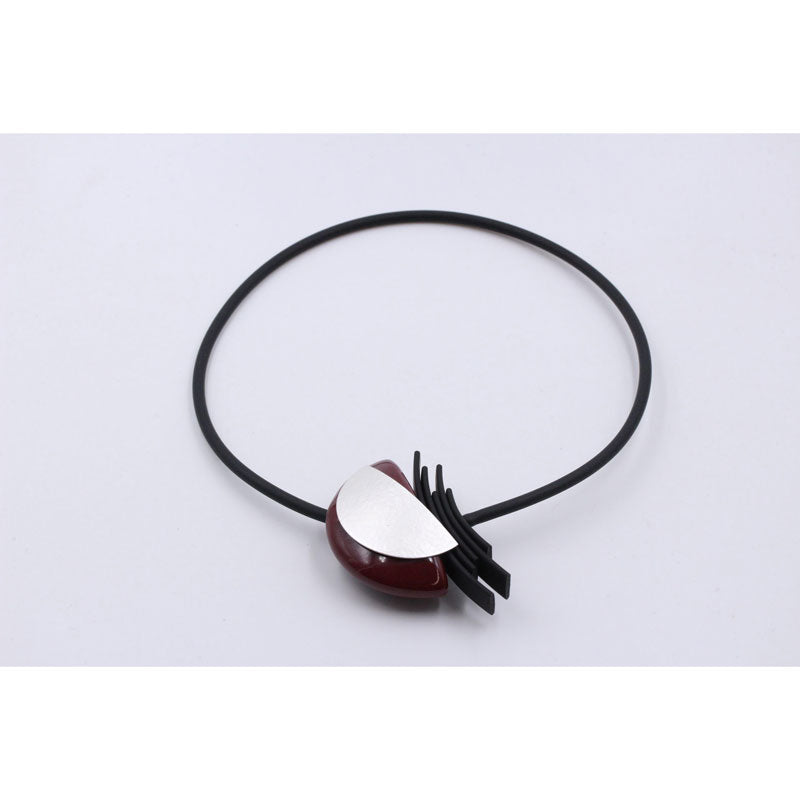 Big Bang PVC Necklace, Blackcurrant - Zouf.biz