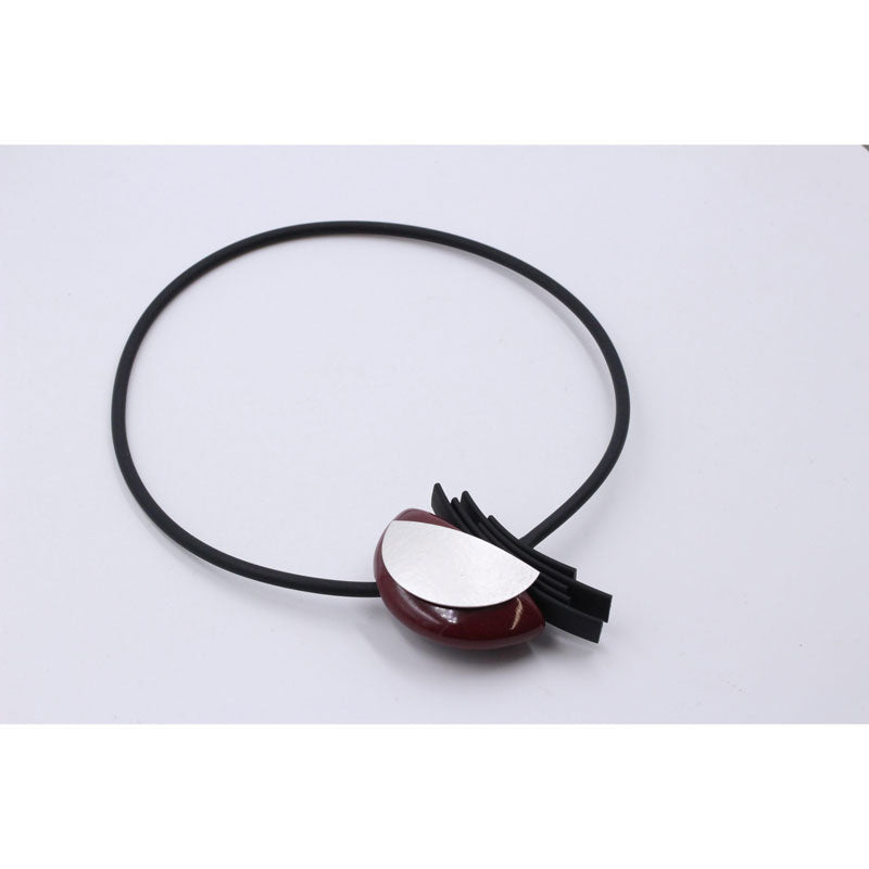 Big Bang PVC Necklace, Blackcurrant - Zouf.biz