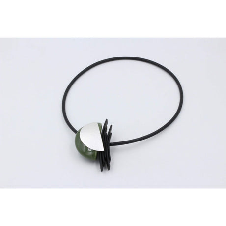 Big Bang PVC Necklace, Khaki