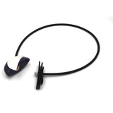 Big Bang PVC Necklace, Midnight Blue