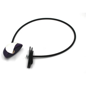 Big Bang PVC Necklace, Midnight Blue