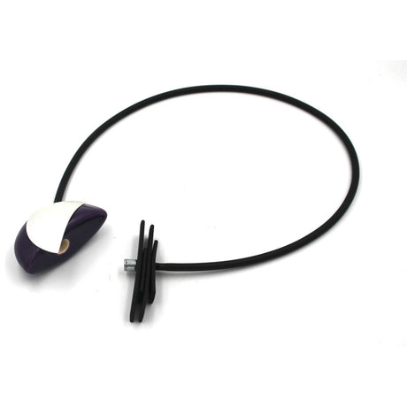 Big Bang PVC Necklace, Midnight Blue