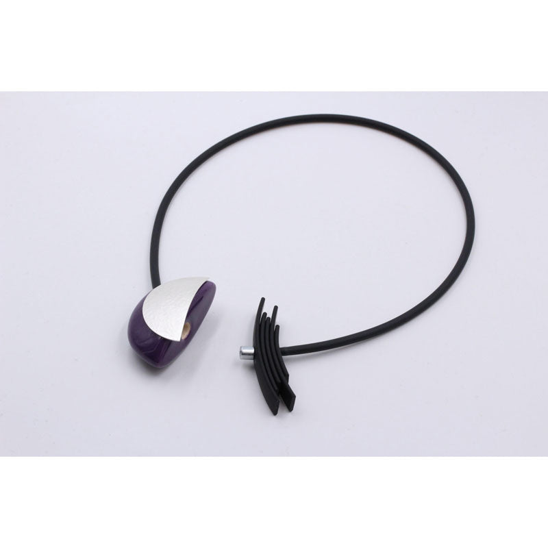 Big Bang PVC Necklace, Purple - Zouf.biz