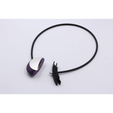 Big Bang PVC Necklace, Purple - Zouf.biz