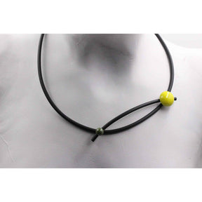 Cerisier PVC Necklace, Anise & Khaki