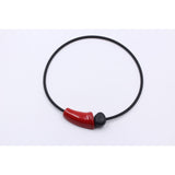 Comete PVC Necklace, Cherry - Zouf.biz