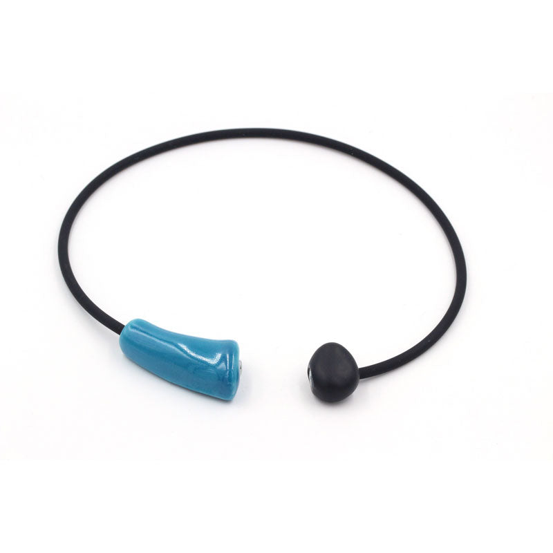 Comete PVC Necklace, Turquoise - Zouf.biz