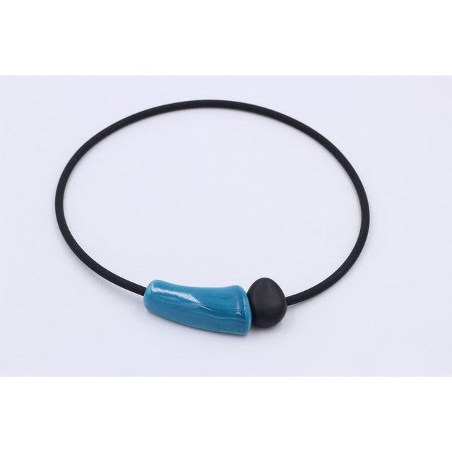 Comete PVC Necklace, Turquoise - Zouf.biz