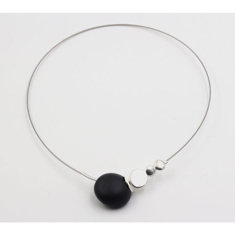 Echo Ceramic Necklace, Black - Zouf.biz