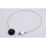 Echo Ceramic Necklace, Black - Zouf.biz