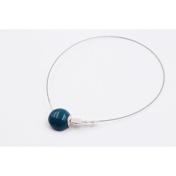 Echo Ceramic Necklace, Duck Egg Blue - Zouf.biz