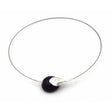 Fleur Ceramic Necklace, Black