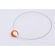 Fleur Ceramic Necklace, Orange