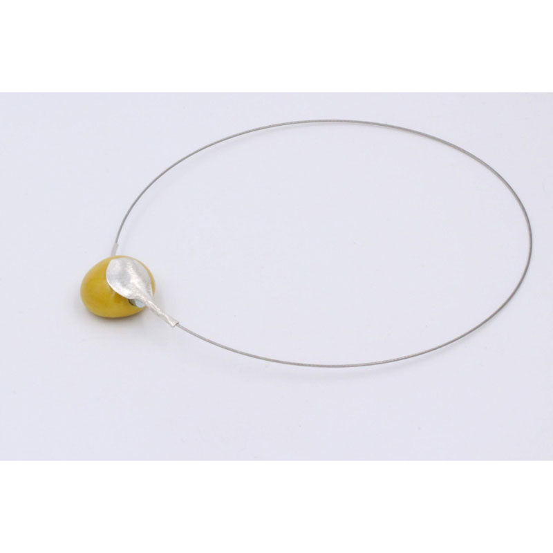 Fleur Ceramic Necklace, Sun