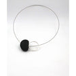 Graphik Ceramic Necklace, Black