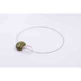 Graphik Ceramic Necklace, Pistachio