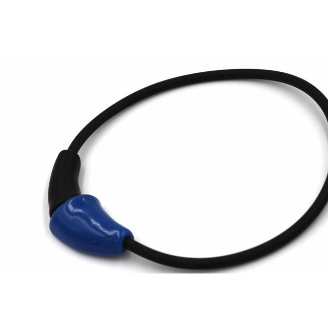 Masai Ceramic PVC Necklace, Azure