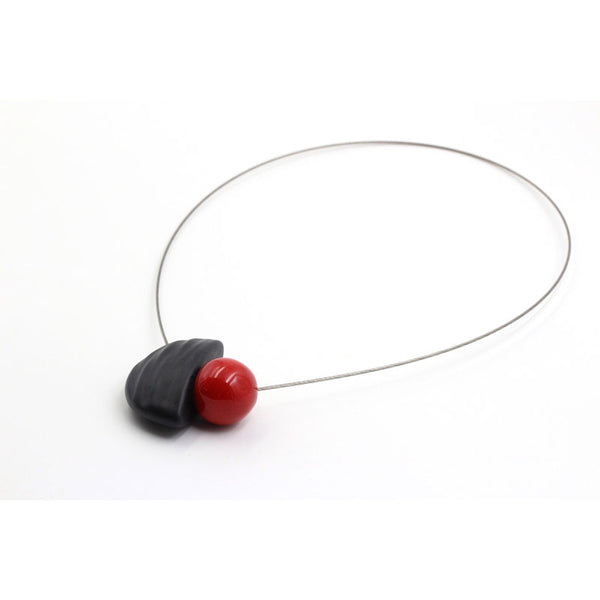 Nais Ceramic Necklace, Cherry - Zouf.biz