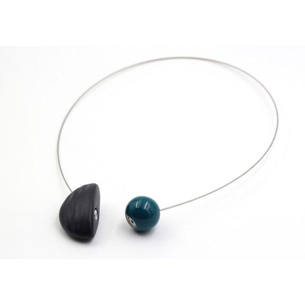 Nais Ceramic Necklace, Duck Egg Blue - Zouf.biz