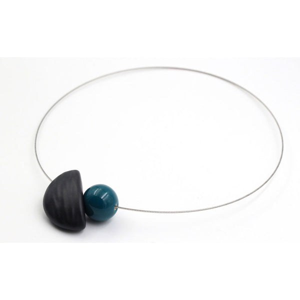 Nais Ceramic Necklace, Duck Egg Blue - Zouf.biz