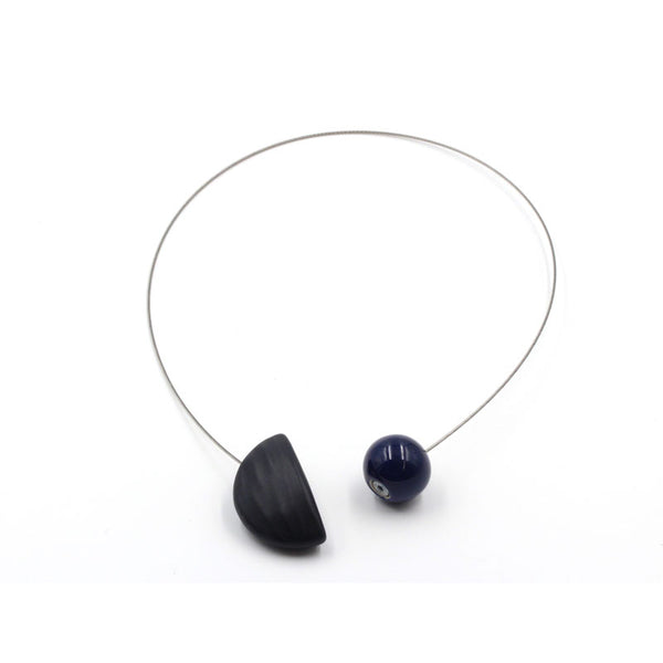 Nais Ceramic Necklace, Midnight Blue - Zouf.biz