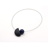 Nais Ceramic Necklace, Midnight Blue - Zouf.biz