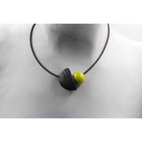 Nais Ceramic PVC Necklace, Anise