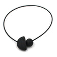 Nais Ceramic PVC Necklace, Black