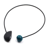 Nais Ceramic PVC Necklace, Midnight Blue