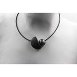 Nais Ceramic PVC Necklace, Cast Iron