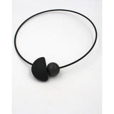 Nais Ceramic PVC Necklace, Cast Iron