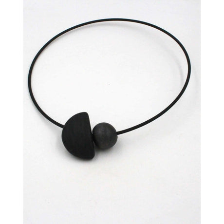Nais Ceramic PVC Necklace, Cast Iron