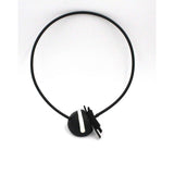 Slash PVC Necklace, Black