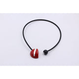 Slash PVC Necklace, Cherry - Zouf.biz