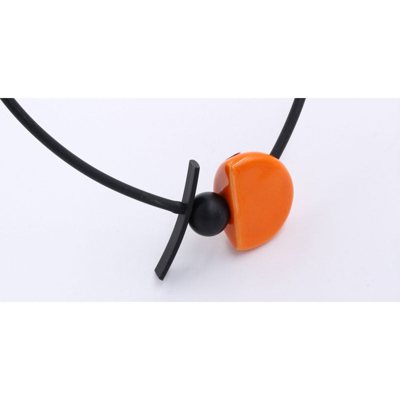 Slash PVC Necklace, Orange - Zouf.biz