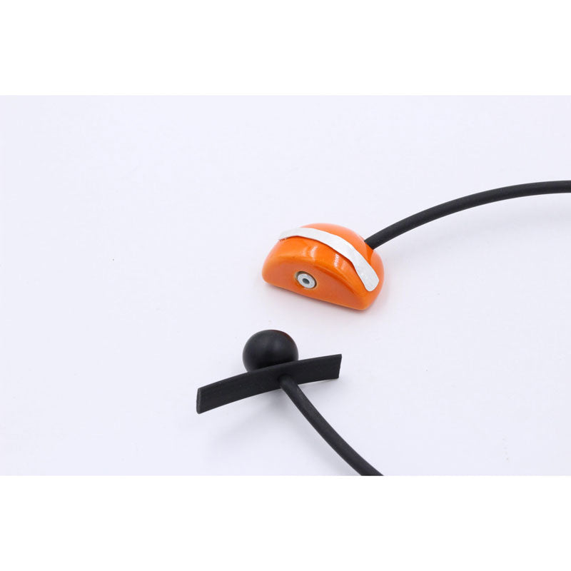 Slash PVC Necklace, Orange - Zouf.biz