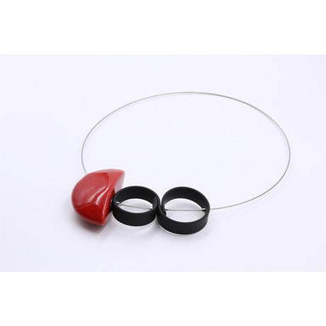 Stella Ceramic Necklace, Cherry - Zouf.biz