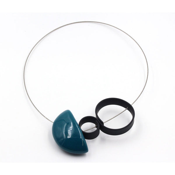 Stella Ceramic Necklace, Duck Egg Blue - Zouf.biz
