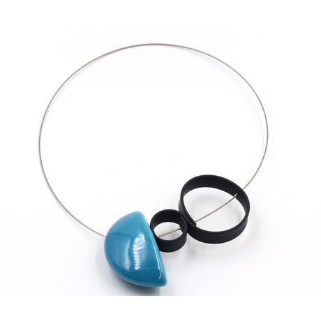 Stella Ceramic Necklace, Turquoise - Zouf.biz