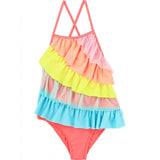 Frilled Swimsuit, Multicolour - Zouf.biz