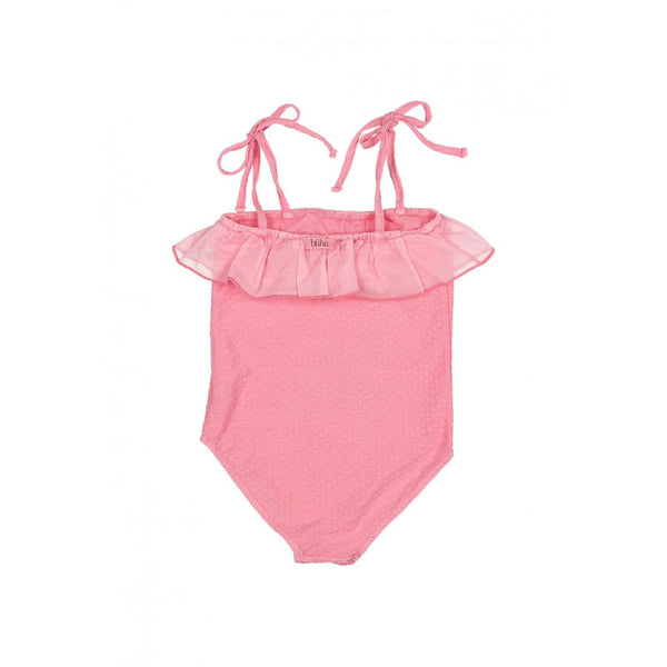 Ruffled One-Piece Swimsuit, Pink - Zouf.biz