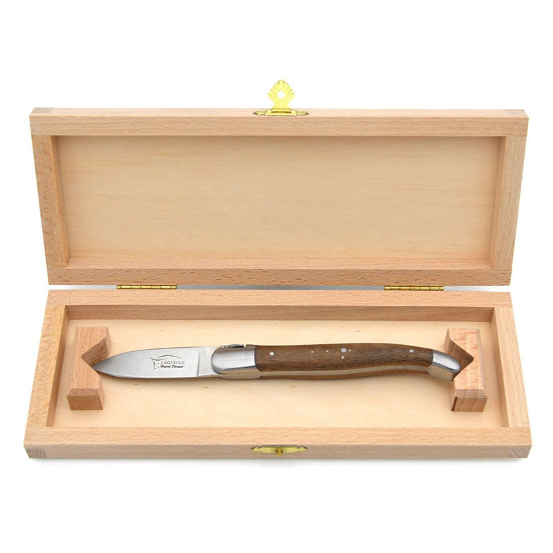 Laguiole Oyster Knife Walnut Wood, Prestige Collection